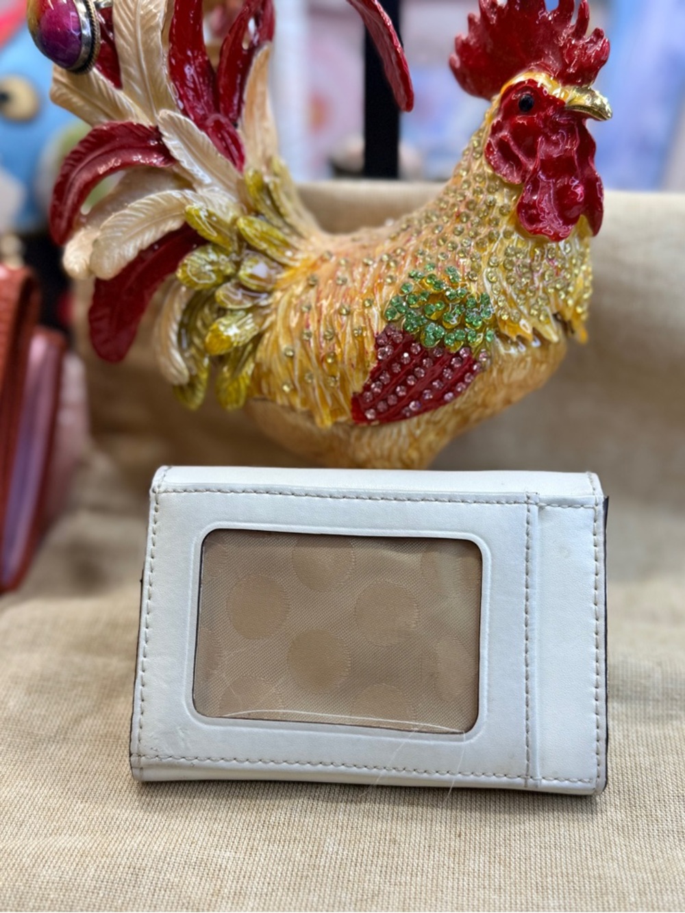 kate spade Cream Leather Small Bow-Accent Wallet - Picture 2 of 14